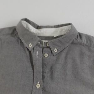 Uniqlo btton down gray cotton shirt - s L